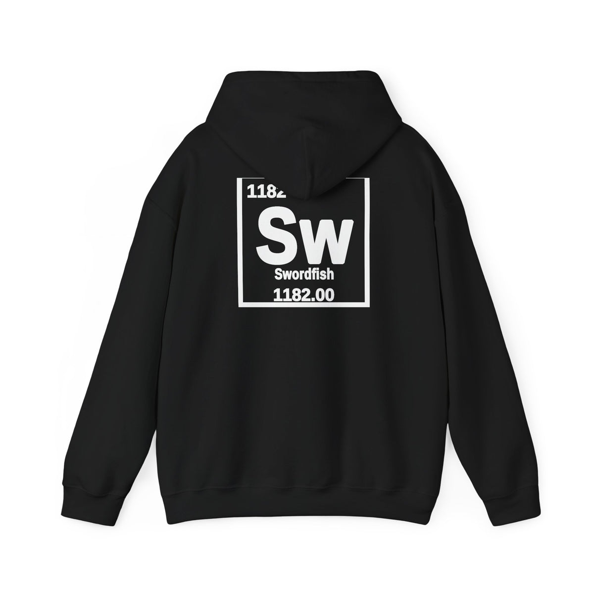 Swordfish 'Atomic Fishing' Hoodie – Fishing Logo Pullover — Black-1