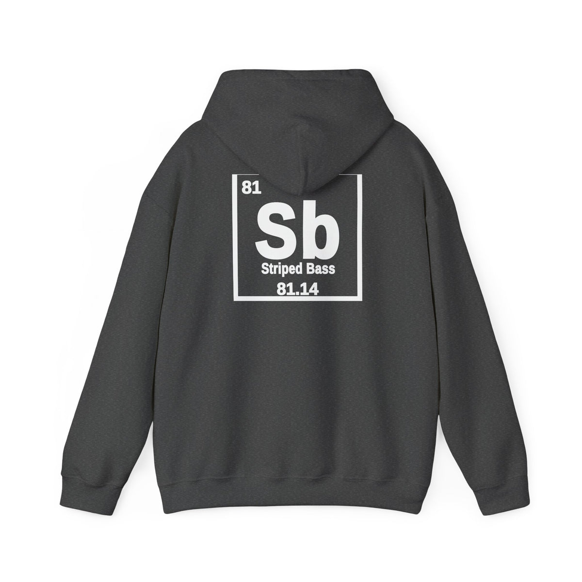 Striped Bass 'Atomic Fishing' Hoodie – Fishing Logo Pullover — Black-5