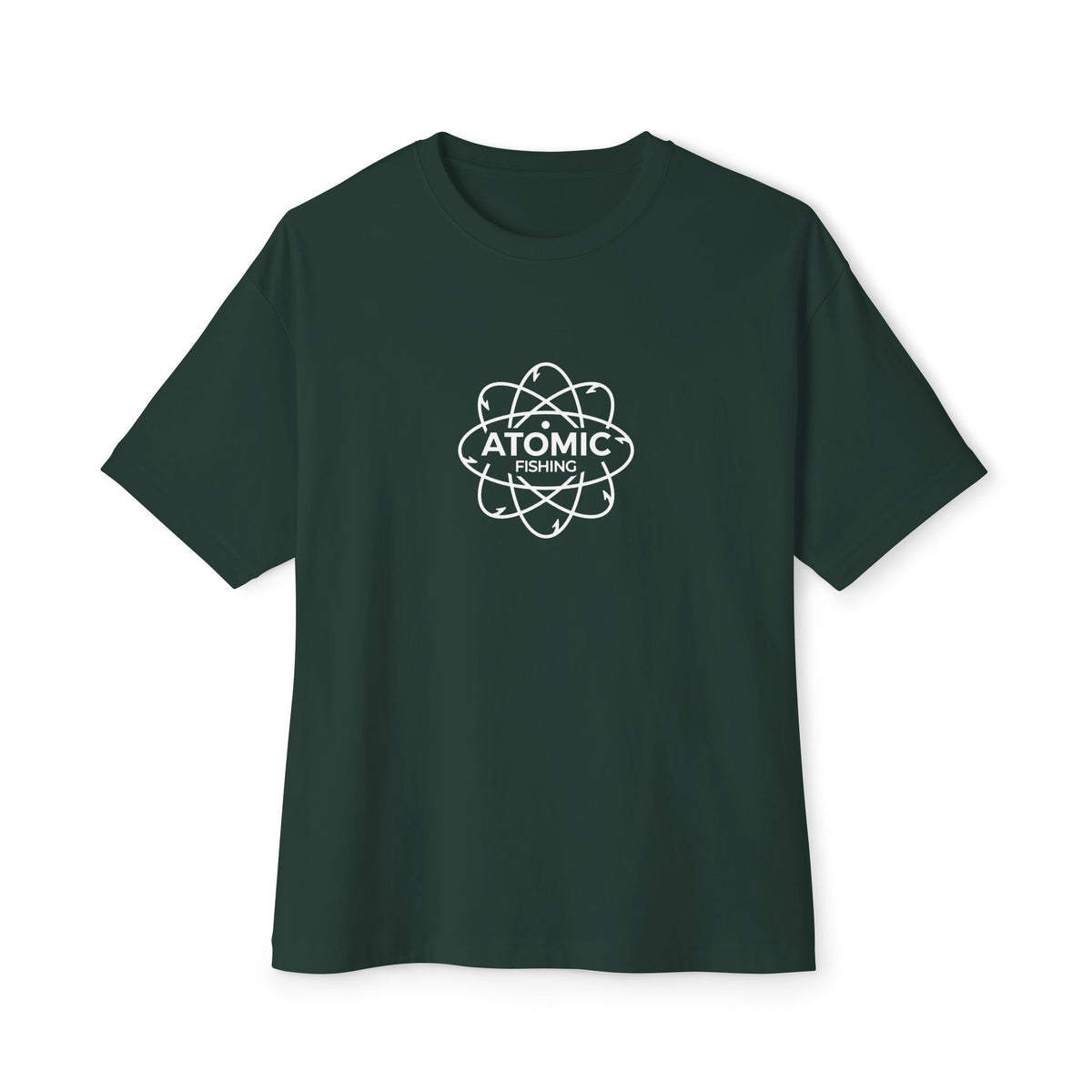 Sockeye Salmon 'Atomic Fishing' Tee — Vintage Atom Logo Graphic Shirt — Black-6