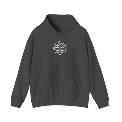Smallmouth Bass 'Atomic Fishing' Hoodie – Fishing Logo Pullover — Black