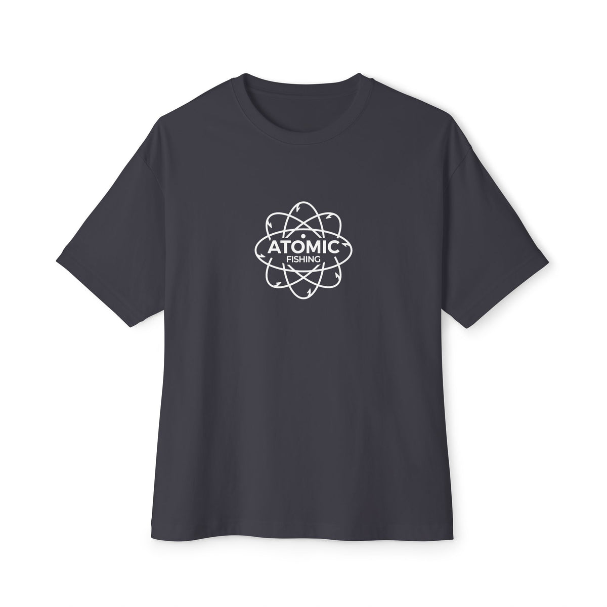 Bull Trout 'Atomic Fishing' Tee — Vintage Atom Logo Graphic Shirt — Black-4