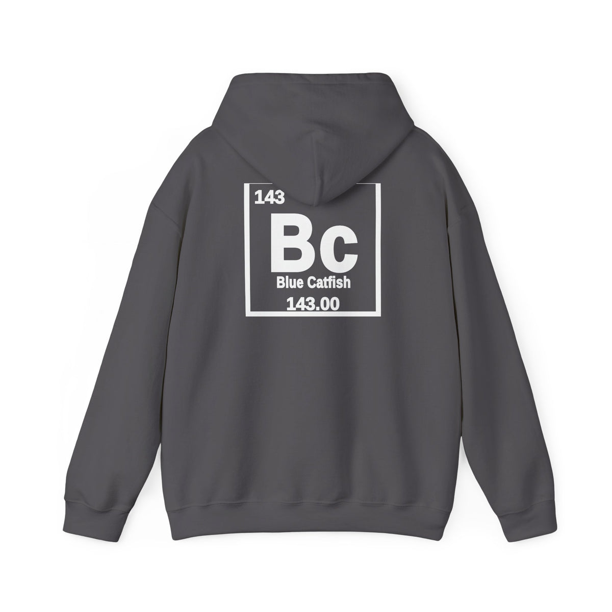 Blue Catfish 'Atomic Fishing' Hoodie – Fishing Logo Pullover — Black-7