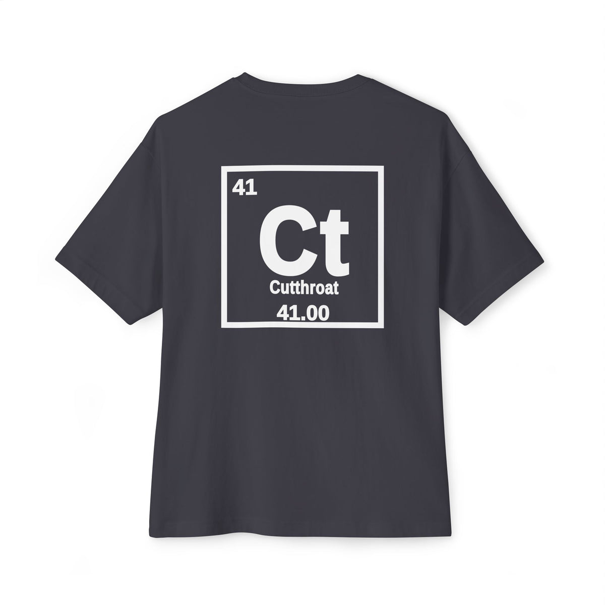 Cutthroat Trout 'Atomic Fishing' Tee — Vintage Atom Logo Graphic Shirt — Black-3