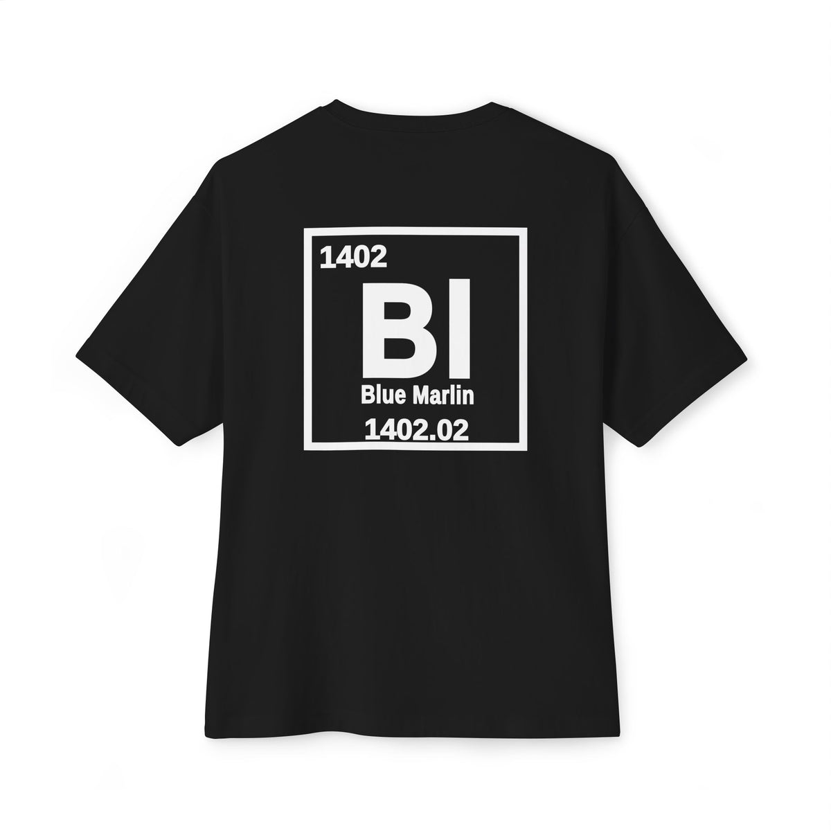 Blue Marlin 'Atomic Fishing' Tee — Vintage Atom Logo Graphic Shirt — Black-1