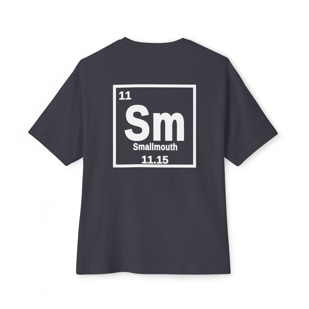 Smallmouth Bass 'Atomic Fishing' Tee — Vintage Atom Logo Graphic Shirt — Black-3