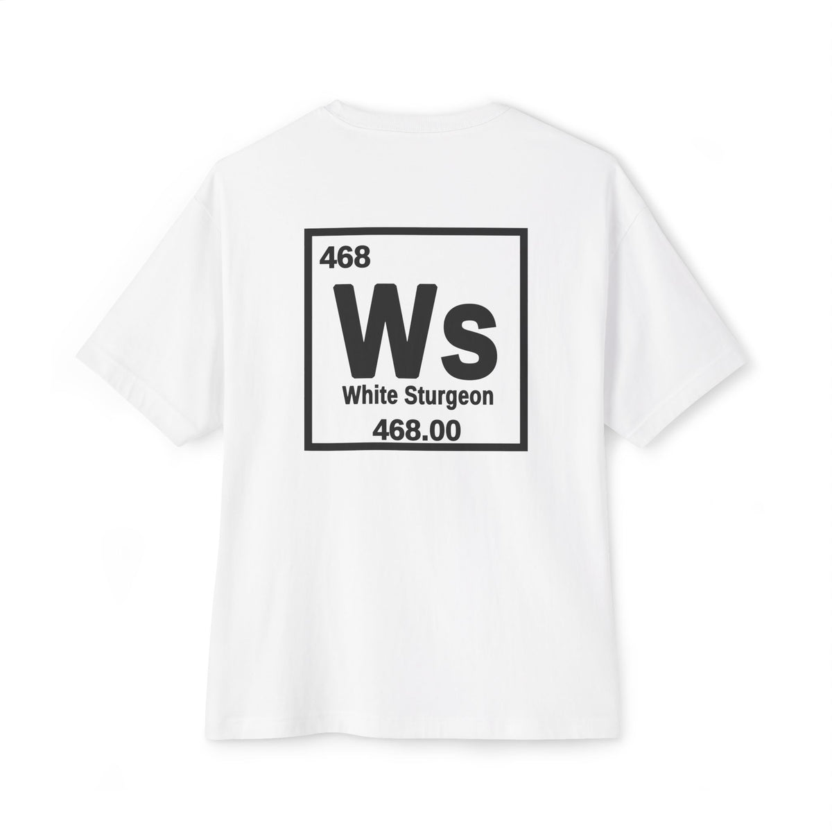 White Sturgeon 'Atomic Fishing' Tee — Vintage Atom Logo Graphic Shirt