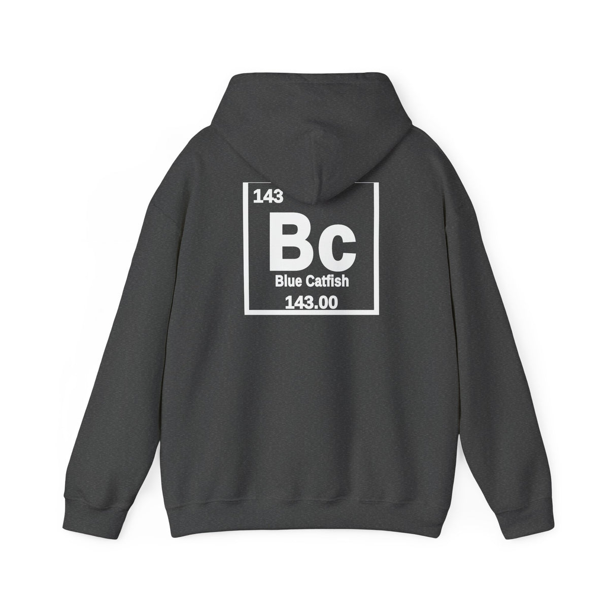 Blue Catfish 'Atomic Fishing' Hoodie – Fishing Logo Pullover — Black-5