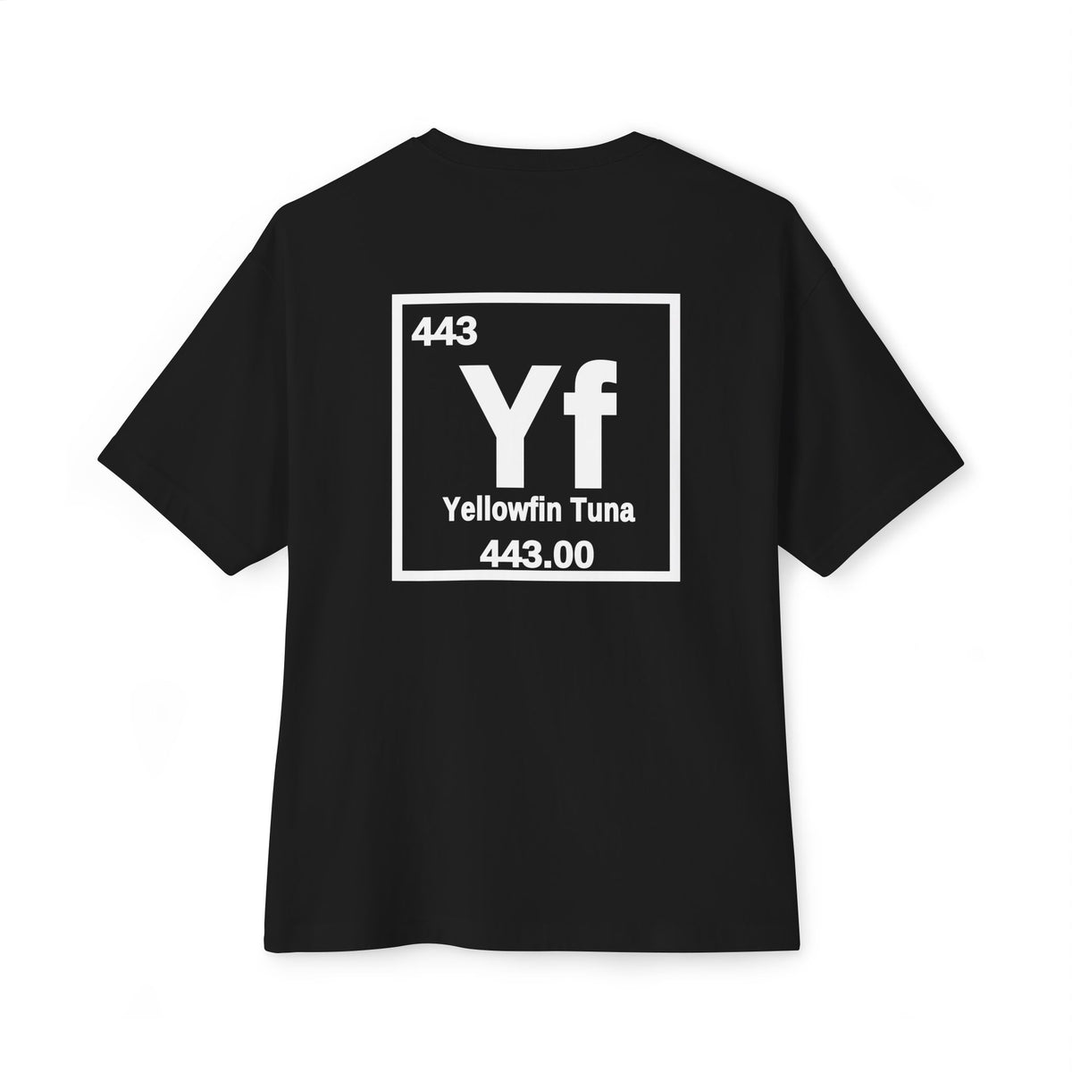 Yellowfin Tuna 'Atomic Fishing' Tee — Vintage Atom Logo Graphic Shirt — Black