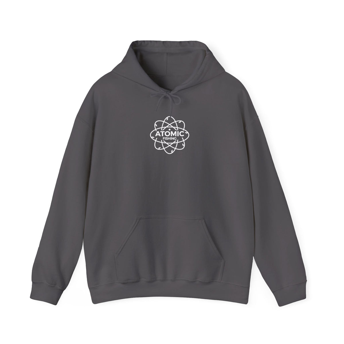 Sockeye Salmon 'Atomic Fishing' Hoodie – Fishing Logo Pullover — Black-8