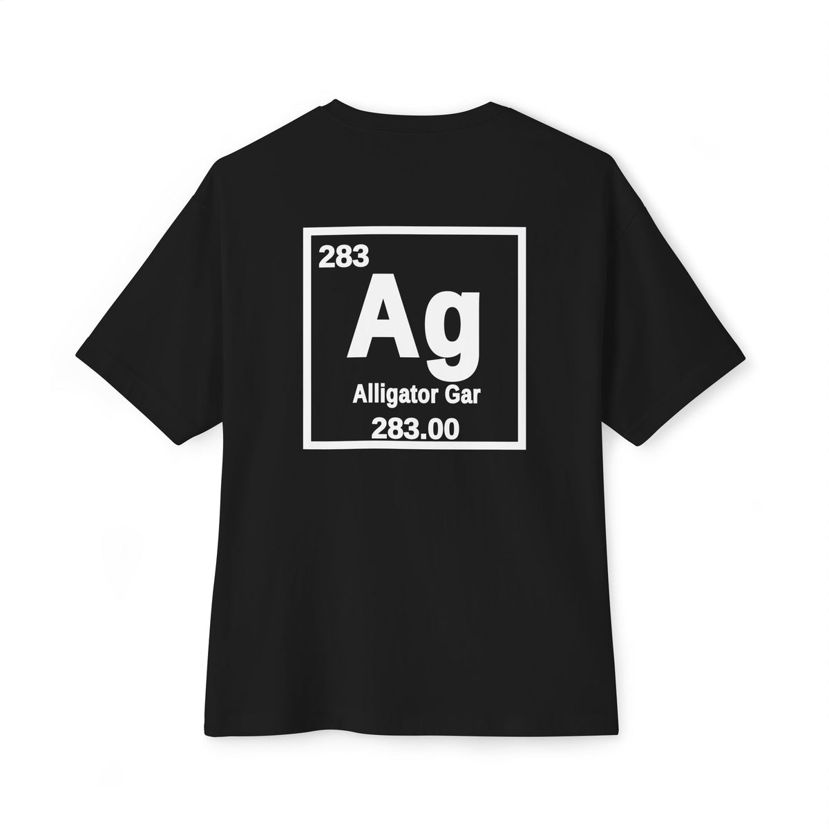 Alligator Gar 'Atomic Fishing' Tee — Vintage Atom Logo Graphic Shirt — Black