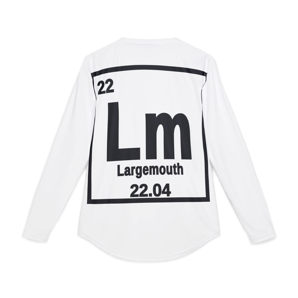 Atomic Fishing UV Long Sleeve Shirt — "Lm (Large Mouth Bass)" Graphic