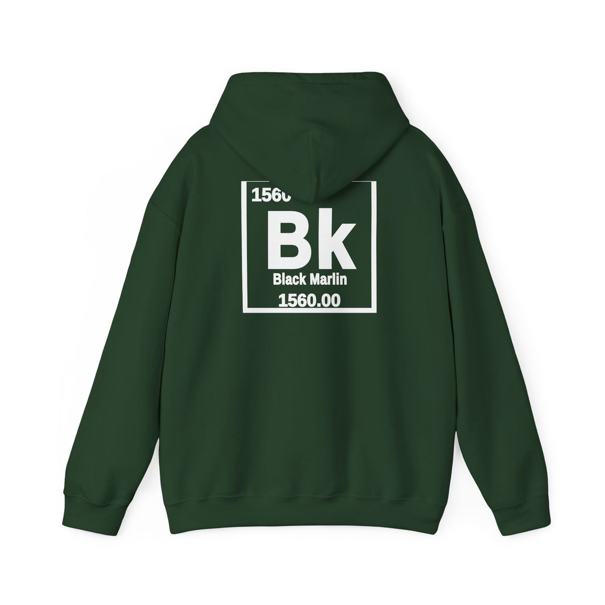 Black Marlin 'Atomic Fishing' Hoodie – Fishing Logo Pullover — Black-3