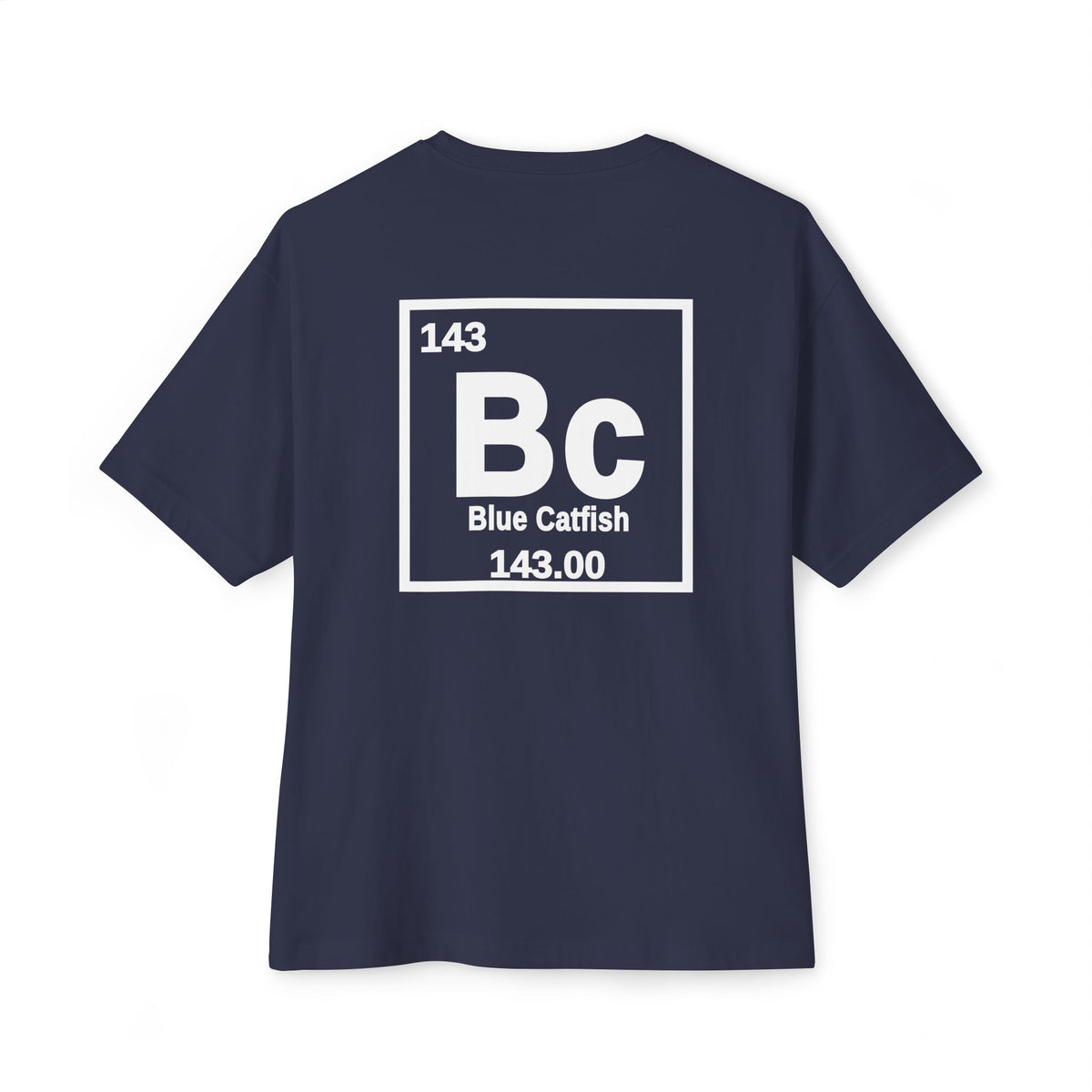 Blue Catfish 'Atomic Fishing' Tee — Vintage Atom Logo Graphic Shirt — Black-7