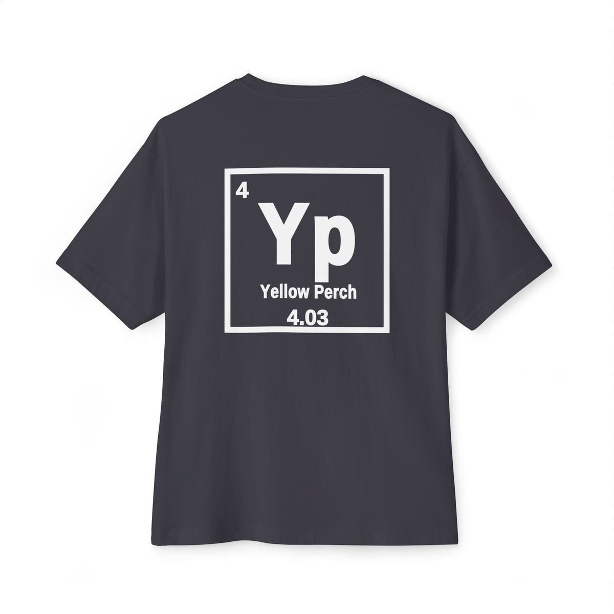 Yellow Perch 'Atomic Fishing' Tee — Vintage Atom Logo Graphic Shirt — Black-3